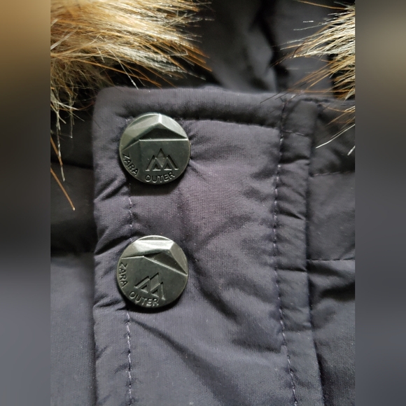 NWT Zara Down Puffer Parka 12-18m - Picture 6 of 8